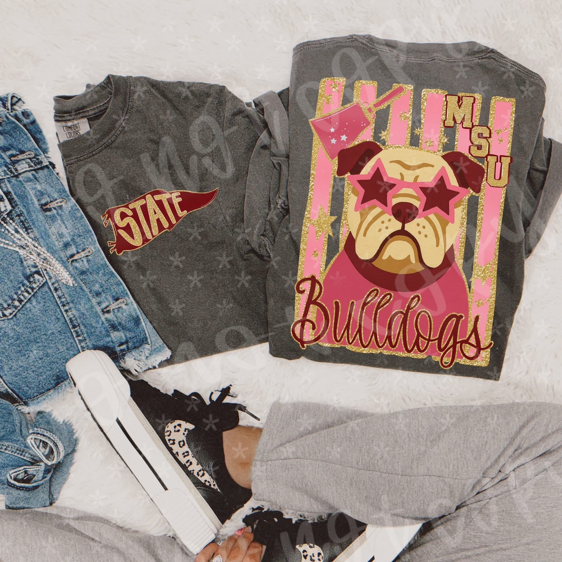 Coquette College Game Day Shirt | Tennessee Vols, LSU, Alabama, Florida, Georgia, Arkansas | Cute Girly Football Tee | Comfort Colors Shirt